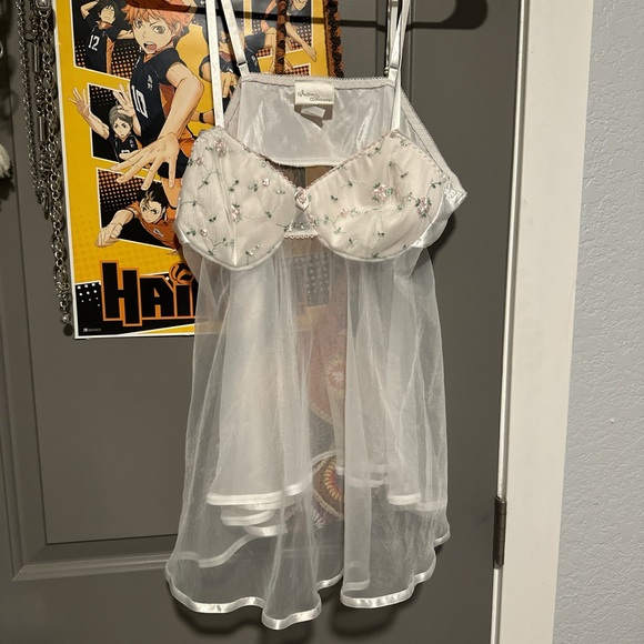 Intimo Other - Intimo White Chemise Elegant Sleepwear